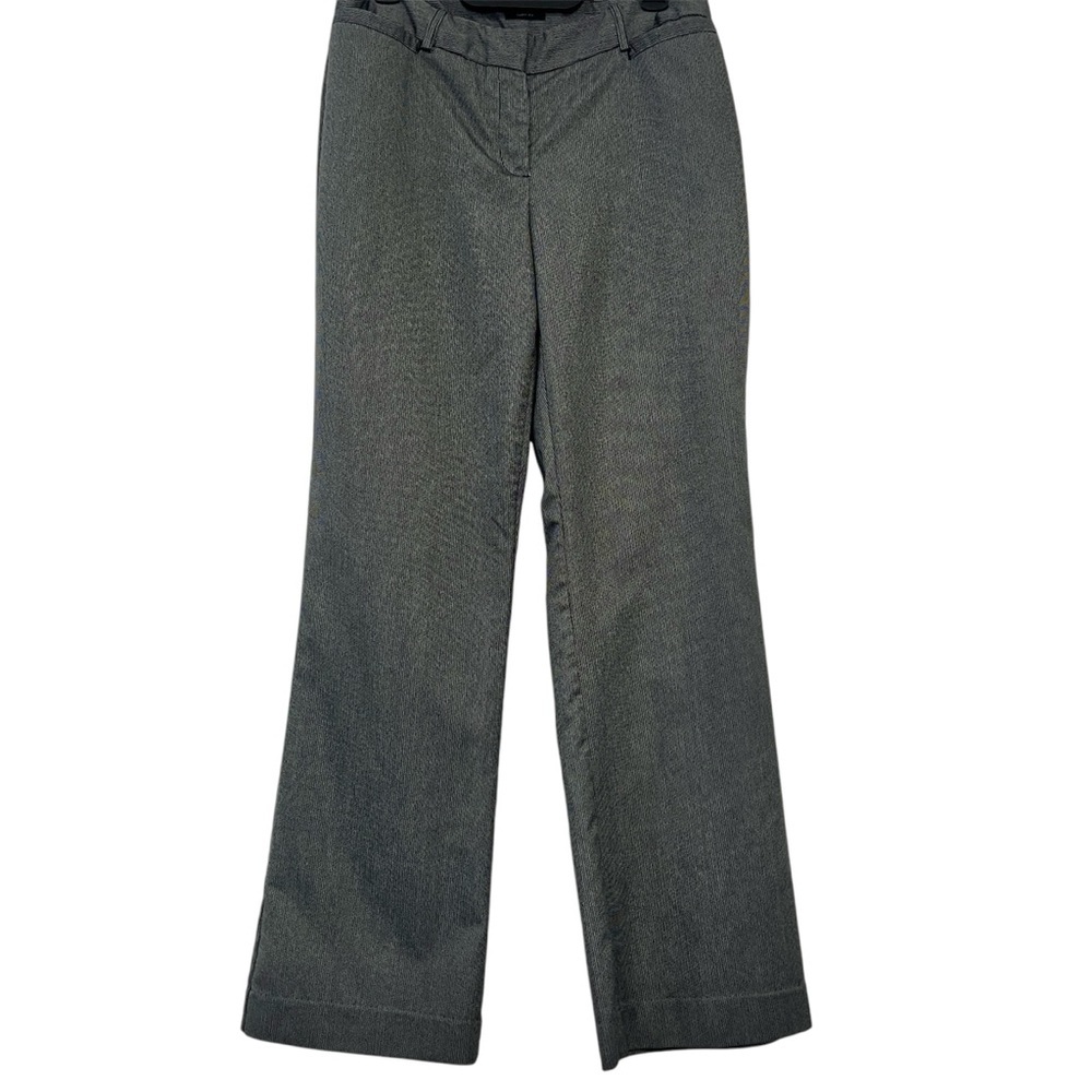 Worthington Womens Curvy Fit Wide Leg Grey and Black Work Dress Pants Size 6